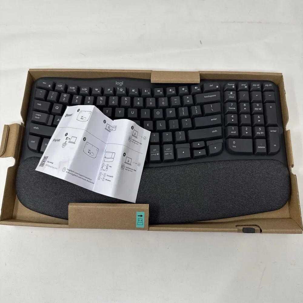 Logitech Wave Keys Bluetooth Keyboard - Black